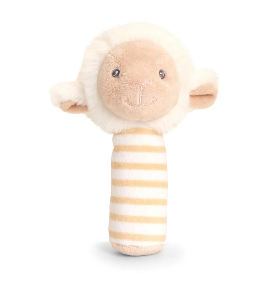 Keeleco Baby Lullaby Lamb Stick Rattle 14cm