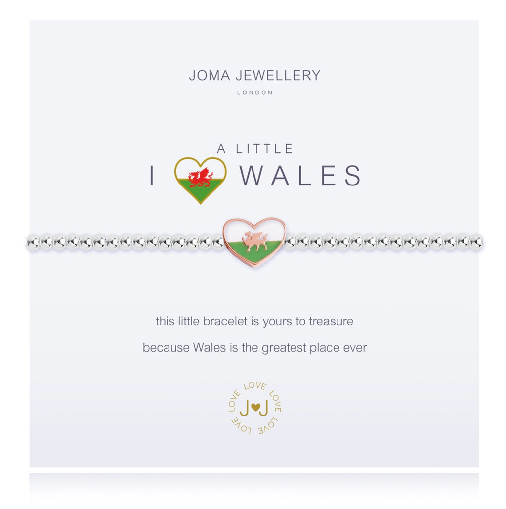 Joma Jewellery I Love Wales Bracelet